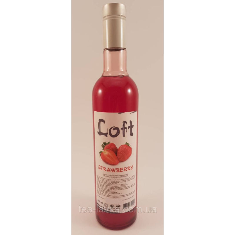 Сироп Loft Strawberry Лофт Полуниця 700 мл у скляній пляшці