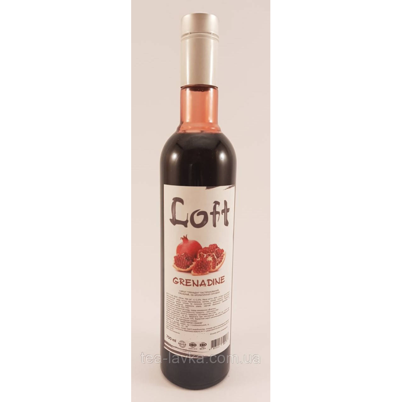 Сироп Loft Grenadine Лофт Гренадін 700 мл у скляній пляшці з дозатором