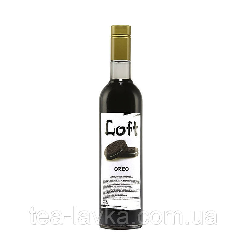 Сироп Loft Oreo Лофт Орео 700 мл у скляній пляшці з дозатором