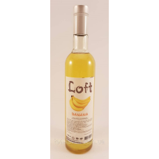 Сироп Loft Banana Лофт Банан 700 мл у скляній пляшці з дозатором