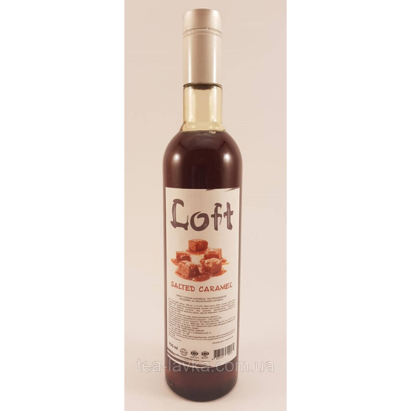 Сироп Loft Salted Caramel Лофт Солона Карамель 700 мл у скляній пляшці з дозатором