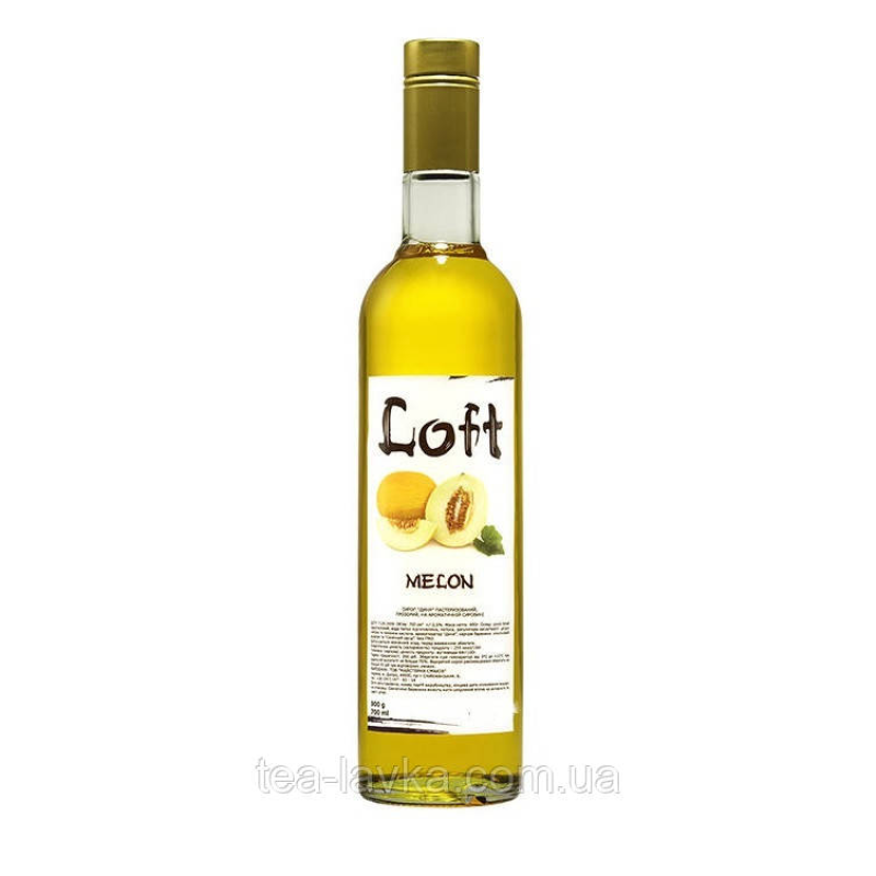 Сироп Loft Melon Лофт Диня 700 мл у скляній пляшці з дозатором