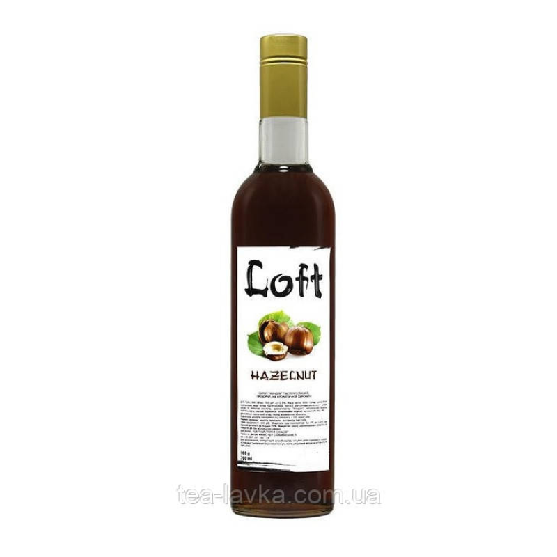 Сироп Лофт Фундук Loft Hazelnut 700 мл у скляній пляшці з дозатором