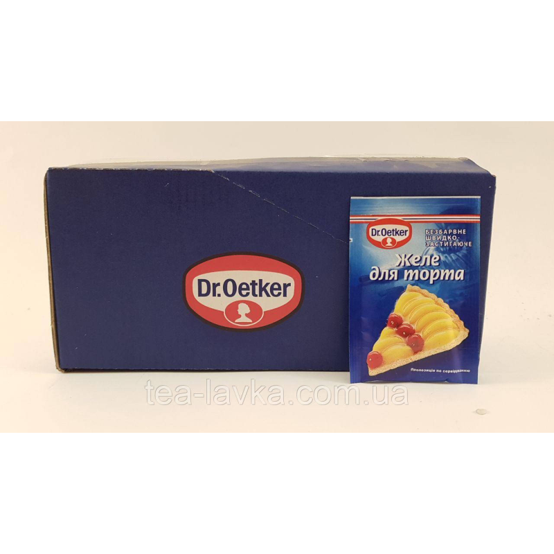 Dr.Oetker Желе для торта безбарвне 8г- ящик (50 пачок)