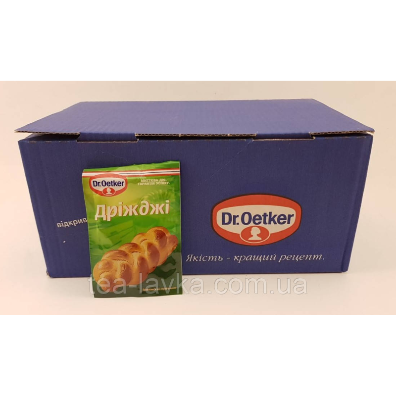 Дріжджі сухі Dr Oetker 7 гр (Німеччина) ящик (100 пачок) опт
