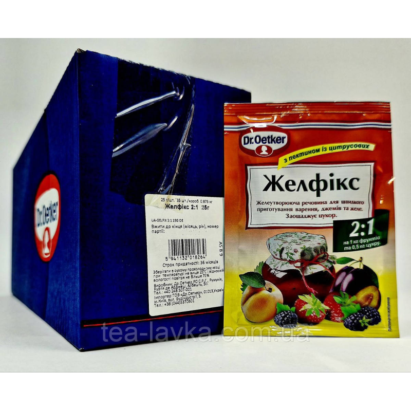 Dr.Oetker Желфікс 2:1 25 г (ящик 35 шт)