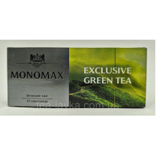 Чай зелений китайський Мономах Ексклюзив Exclusive Green Tea 25 пакетиків по 1,5г