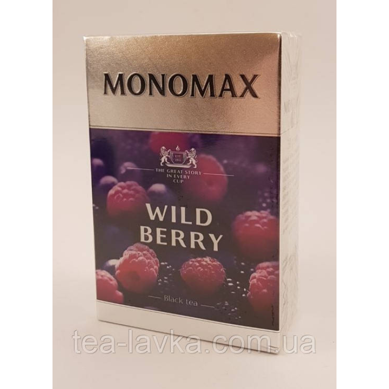 Чай Мономах чорний з ароматом Лісові ягоди Wild Berry 80 г