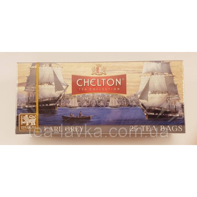 Чай чорний Chelton Earl Grey Ерл Грей у пакетиках з олією бергамота 25 шт по 1,5г