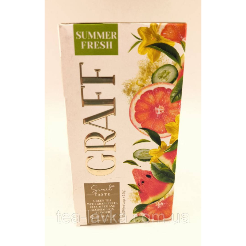 Чай зелений Graff Summer Fresh у пакетиках 20 шт по 1,5г