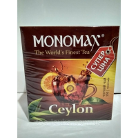 Чай чорний в пакетиках Мономах Цейлон Ceylon Суперціна 100 шт по 1,5г з ниткою